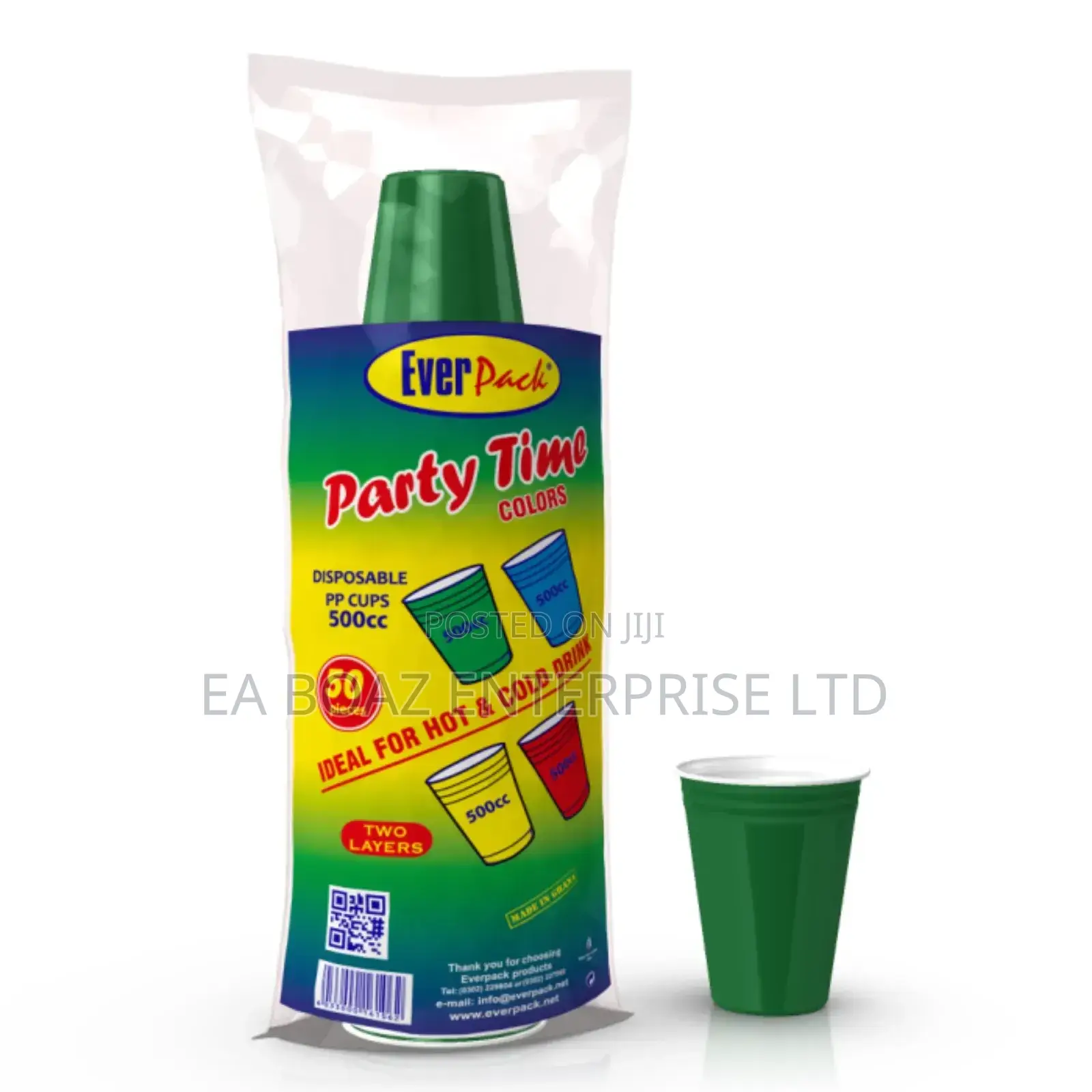 Everpack Disposable Design Paper Cups 50pcs