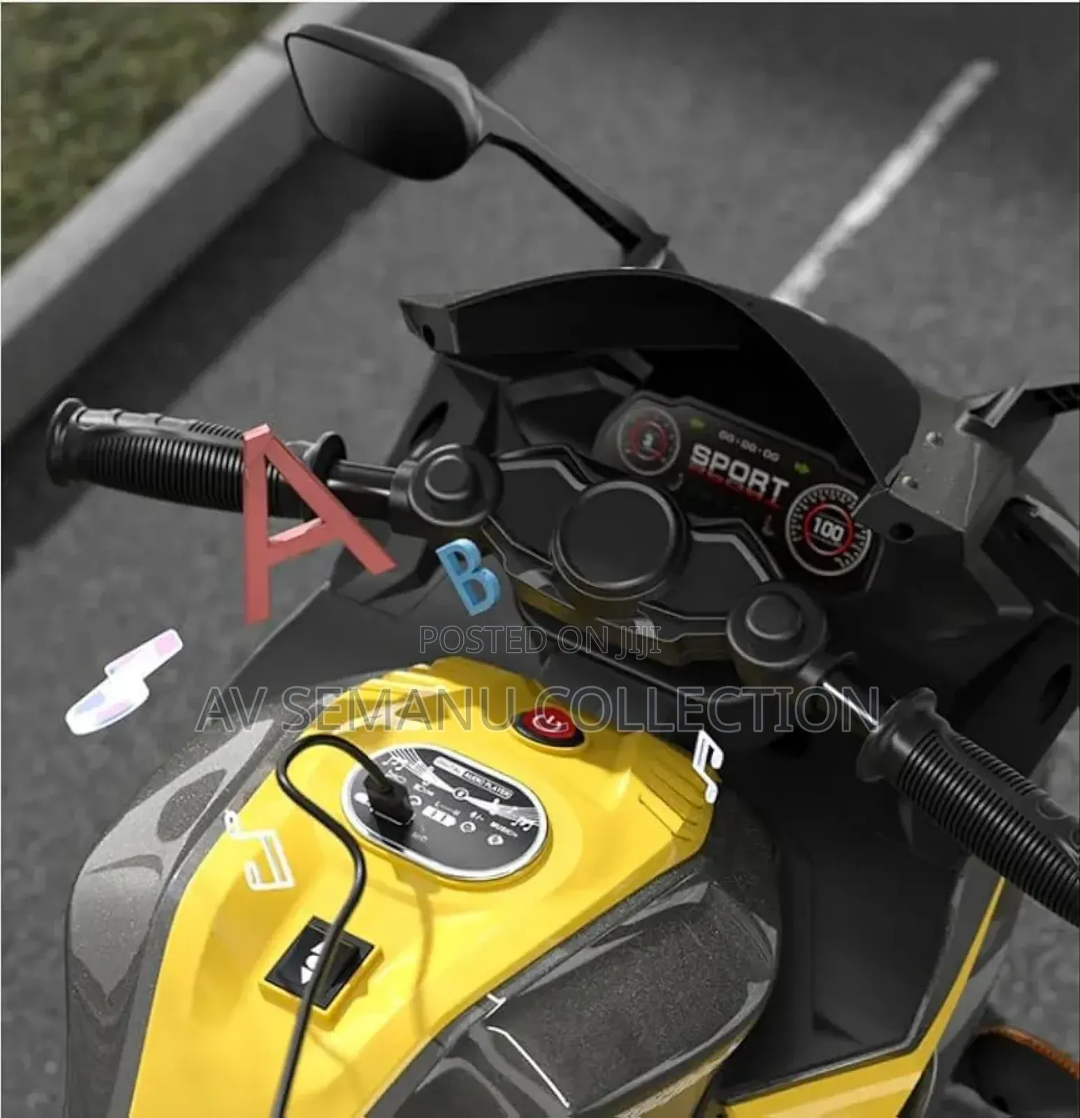First Drive Yamaha R1 12v Battery Leather Seat Foam Wheel