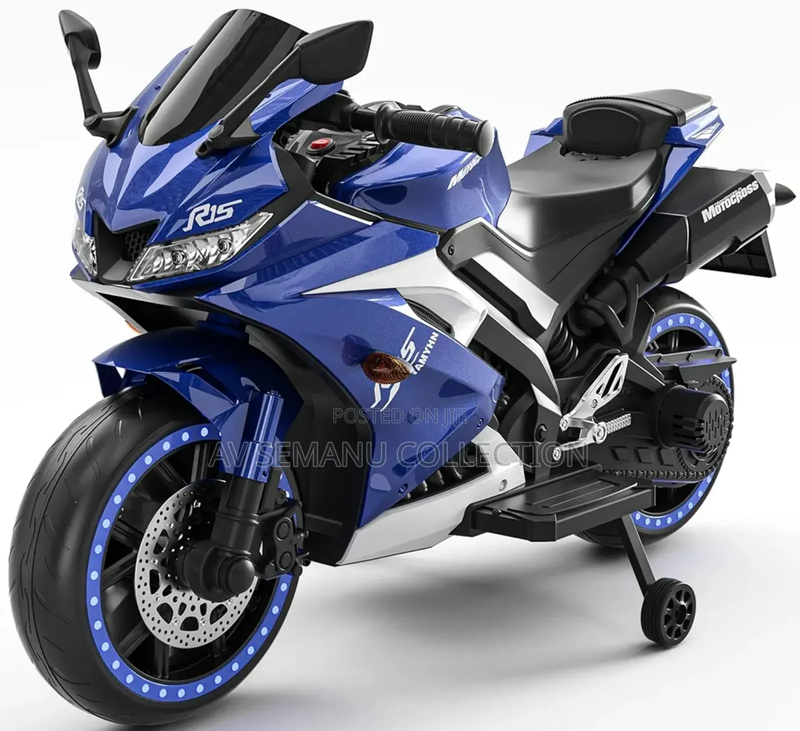 First Drive Yamaha R1 12v Battery Leather Seat Foam Wheel