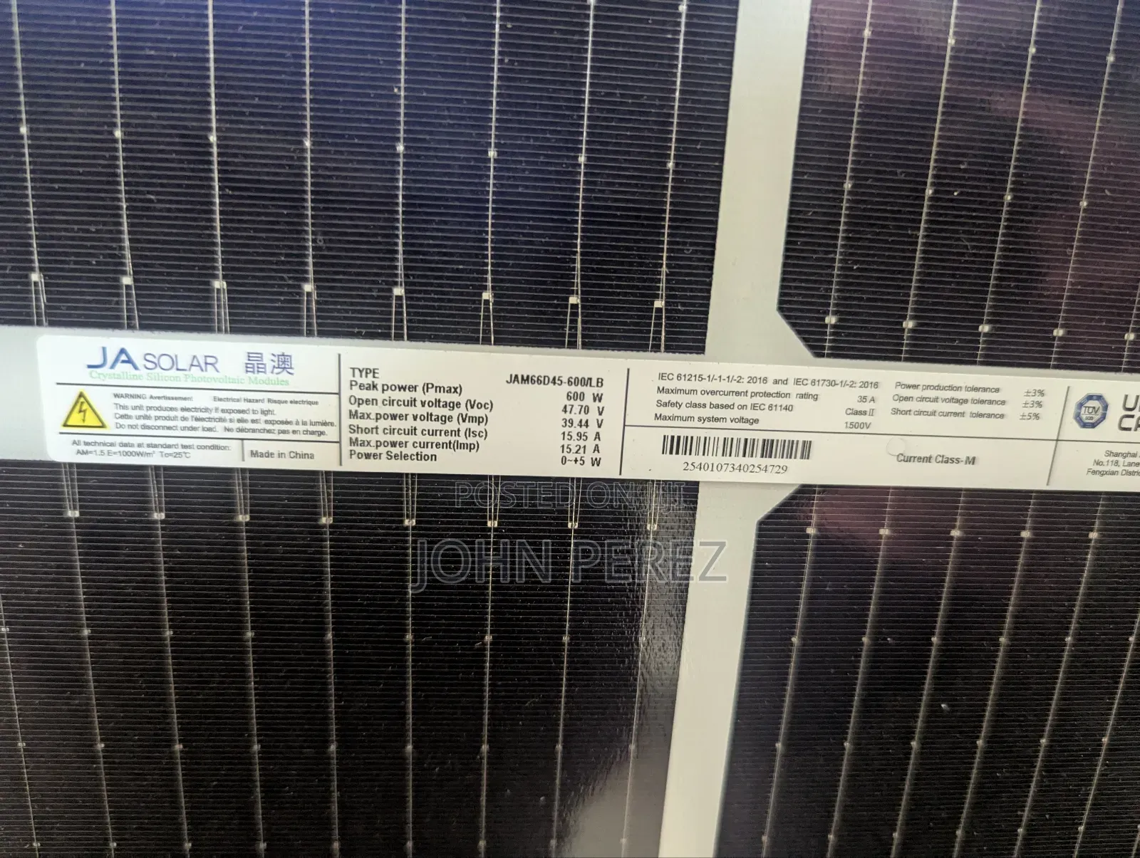 600w Solar Panels