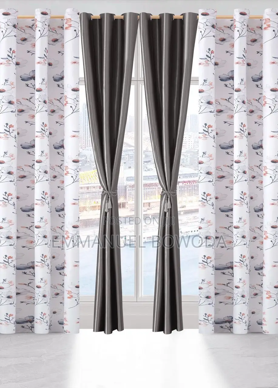 Cotton Material 4in1 Curtains