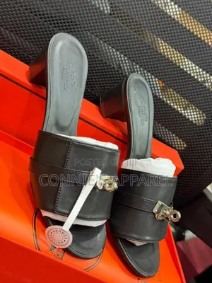 Original Hermes Block Slippers Heel For Women
