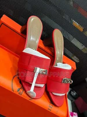 Original Hermes Block Slippers Heel For Women