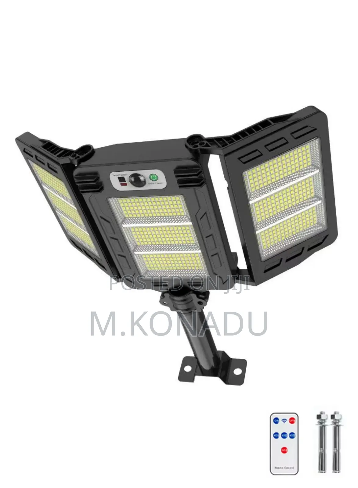 Solar Streetlight Cob Motion Sensor With 3 Headsmodes Life Waterproof