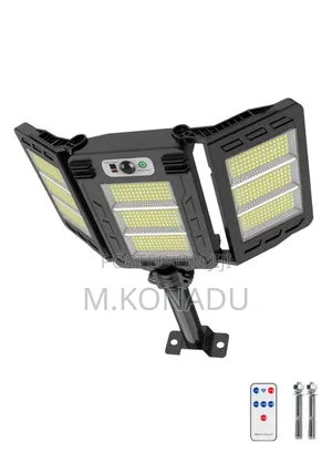Solar Streetlight Cob Motion Sensor With 3 Headsmodes Life Waterproof