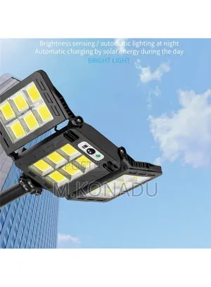 Solar Streetlight Cob Motion Sensor With 3 Headsmodes Life Waterproof