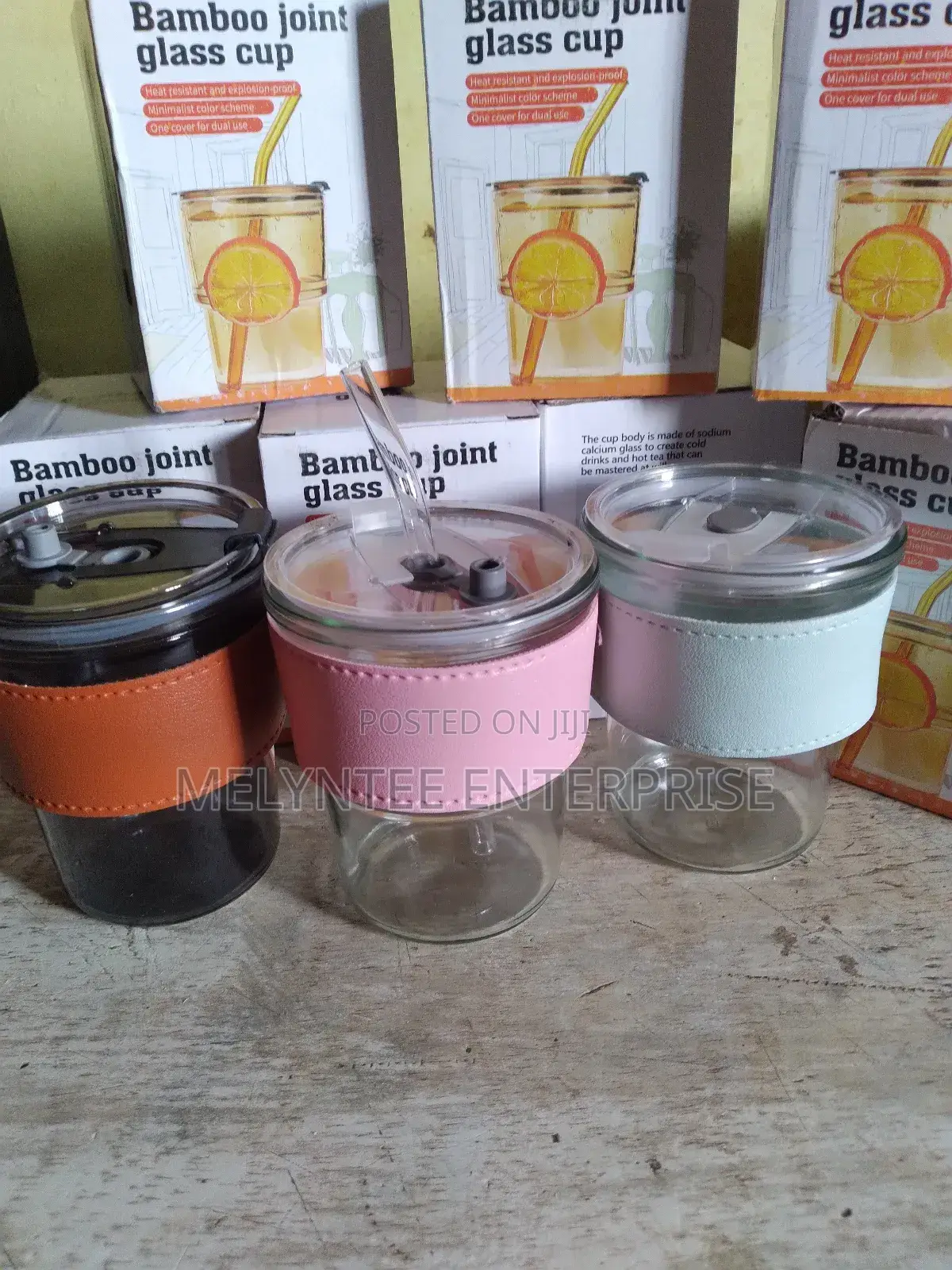 Glass Cup With Straw Can Be Branded for Souvenirs or Gift