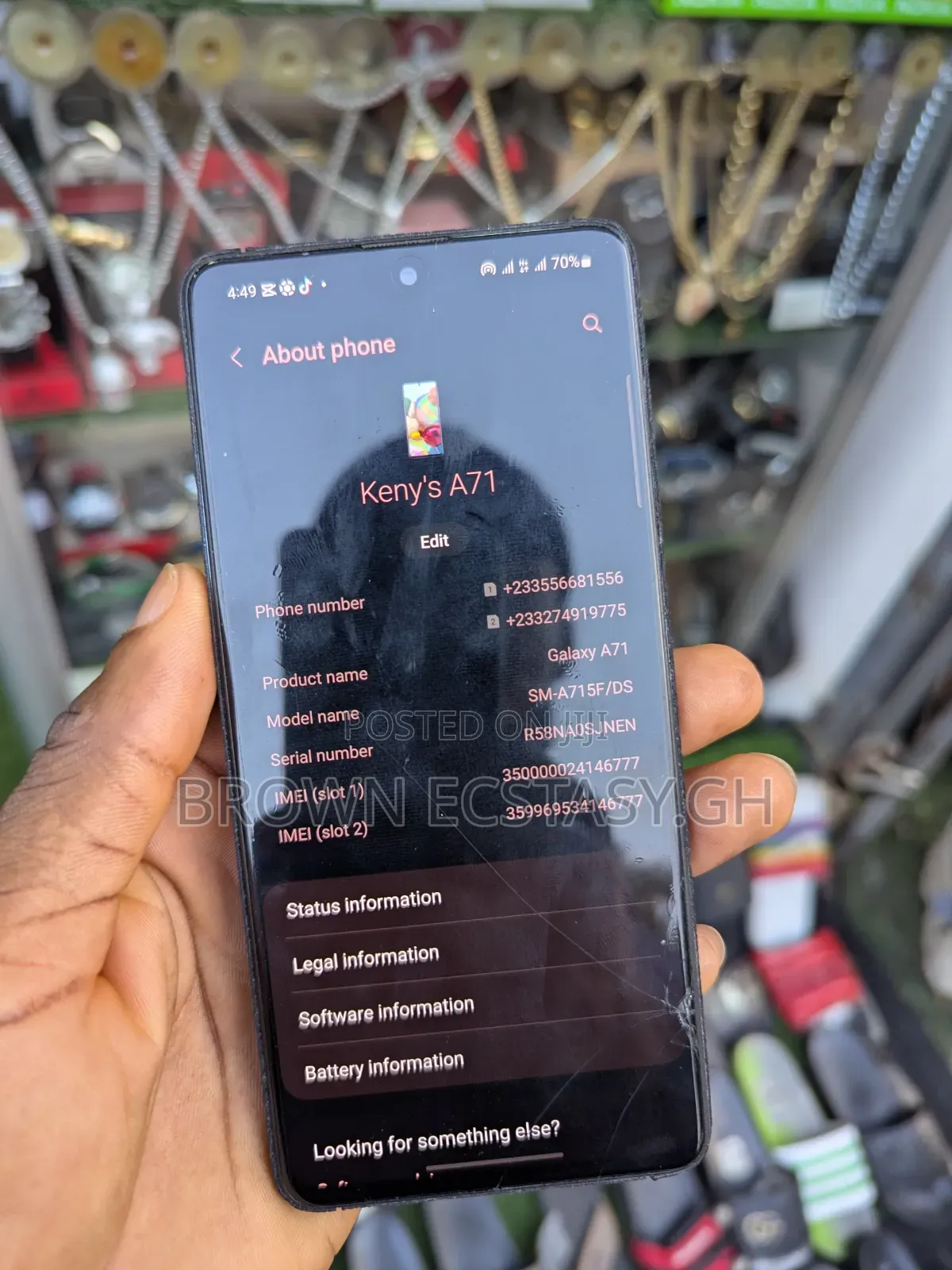 Samsung Galaxy A71 128 GB Black