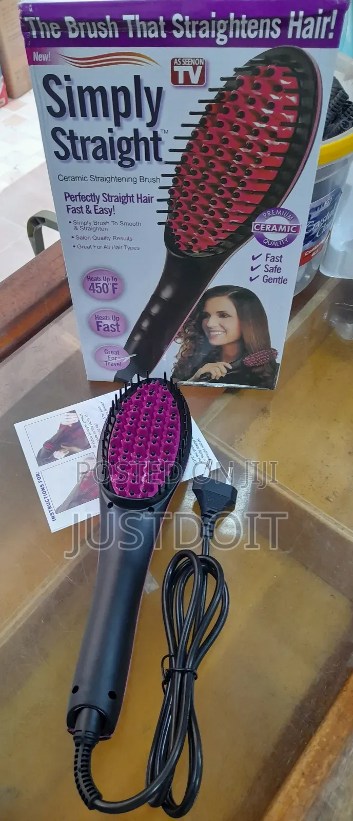 Simply Straight Hair Straightening Brush.