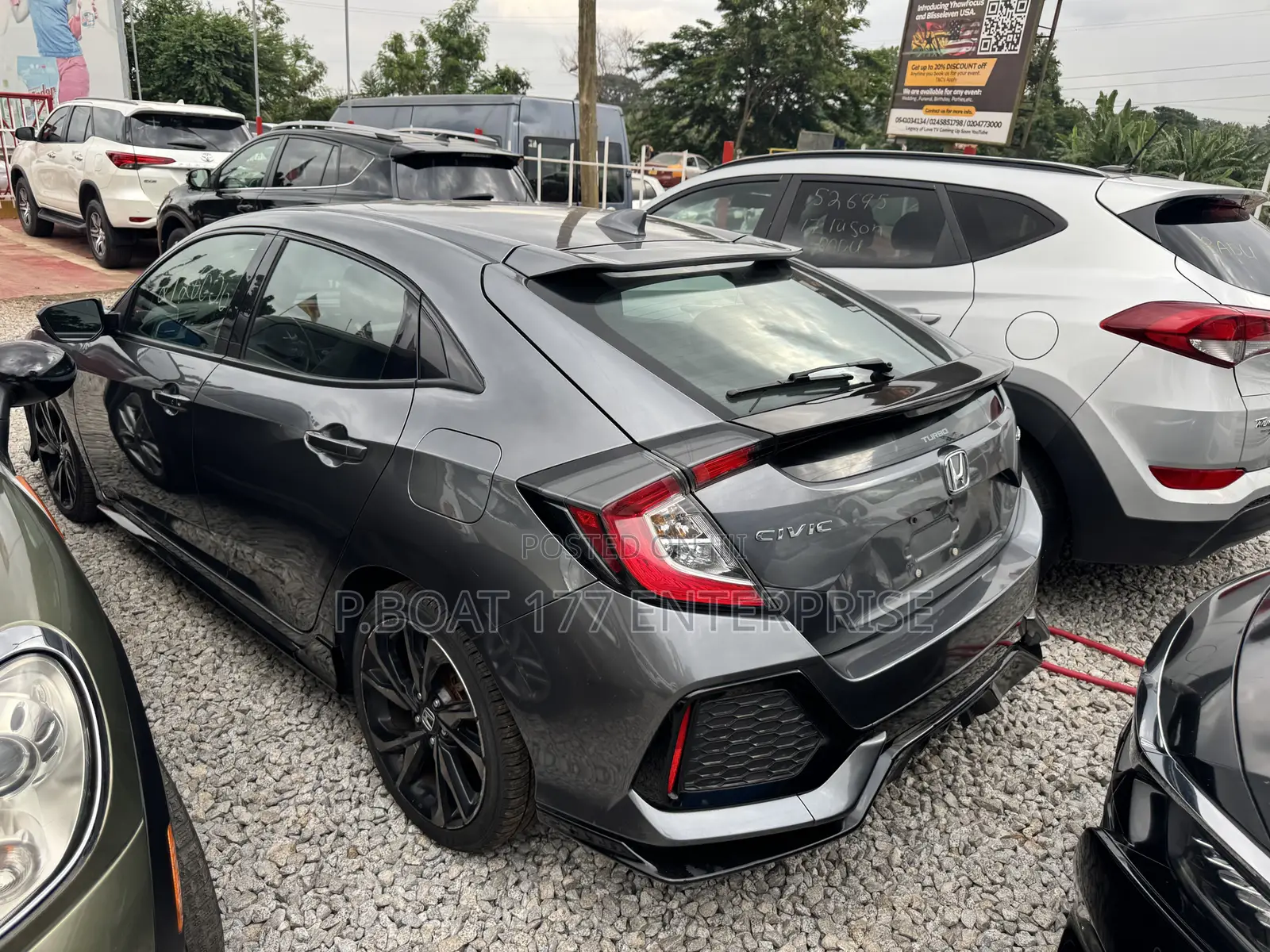 Honda Civic EX-L w/Navi Hatchback 2018 Gray