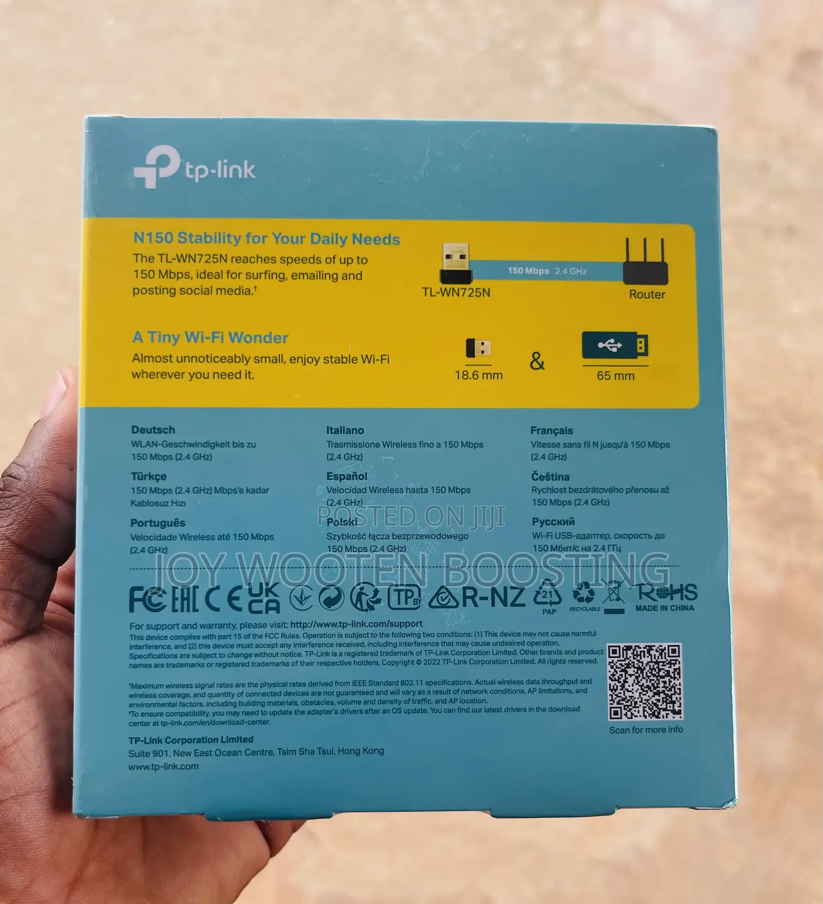 Tp-Link Tl-Wn725n – Nano Usb Wifi Adapter