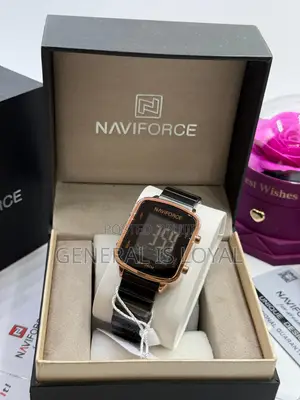 Naviforce Digital Metal Strap Watch