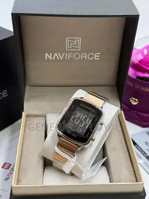 Naviforce Digital Metal Strap Watch