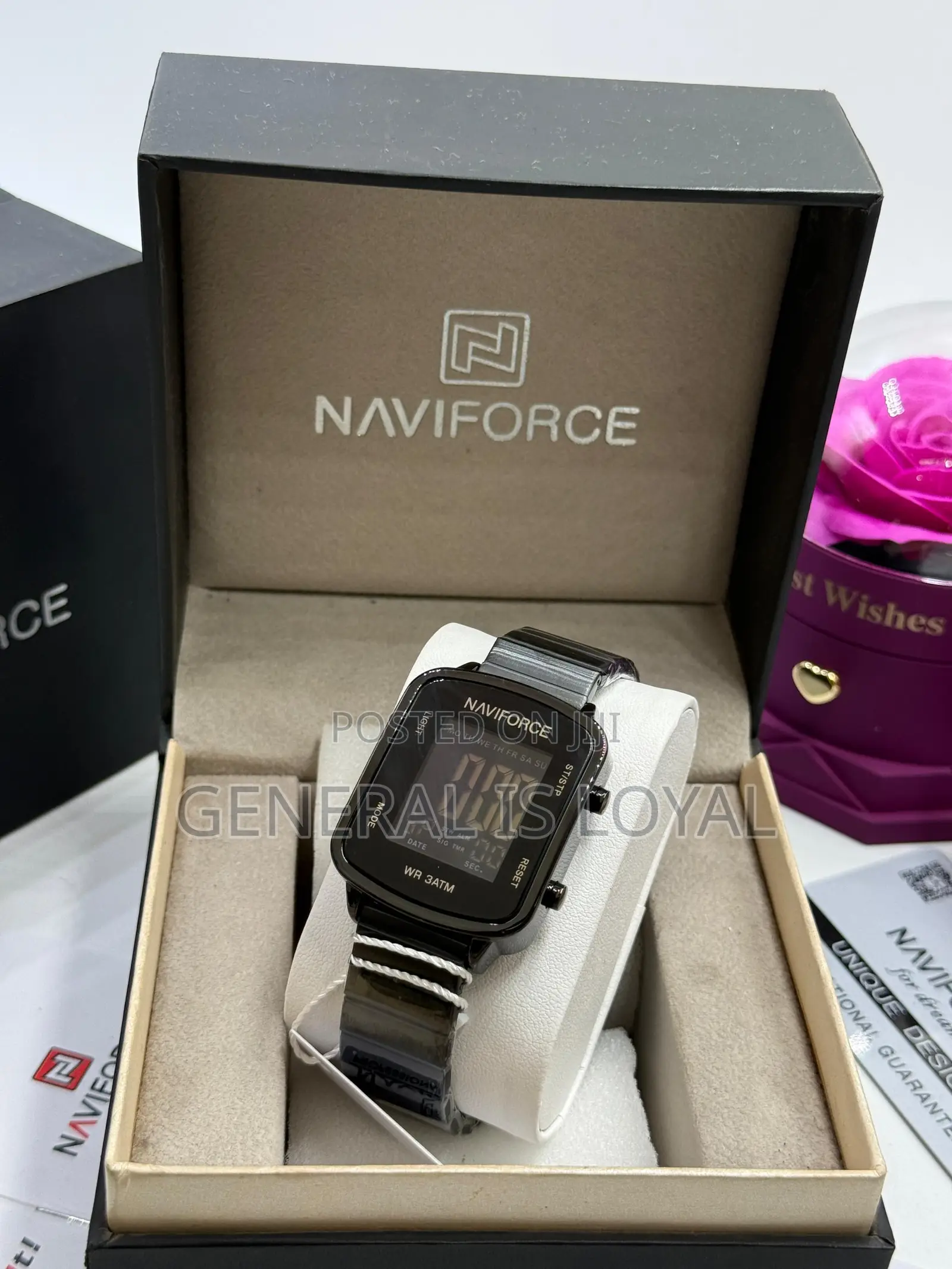 Naviforce Digital Metal Strap Watch