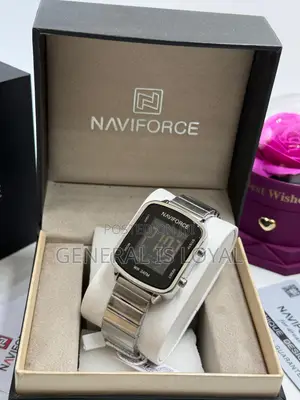 Naviforce Digital Metal Strap Watch