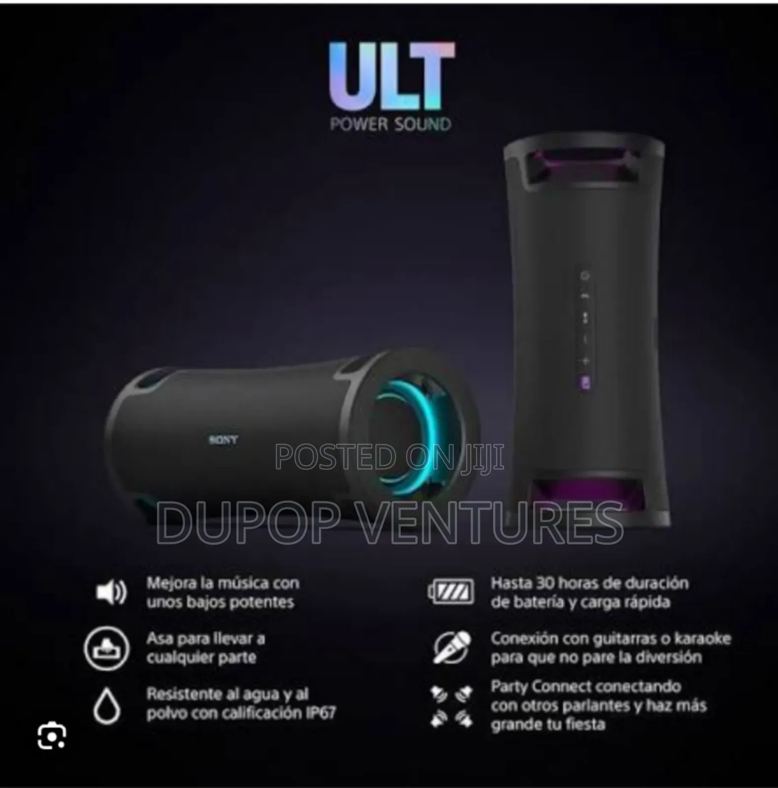 Quality Sony Rechargeable Bluetooth Speaker (30hrs)