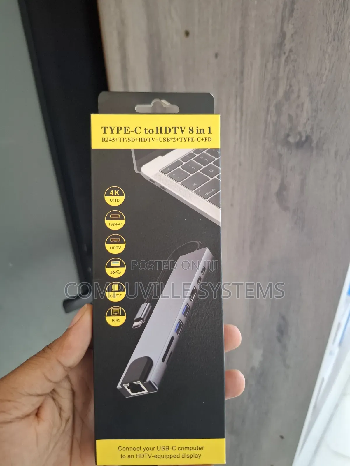 Type-C to HDTV 8 in 1 Adapter