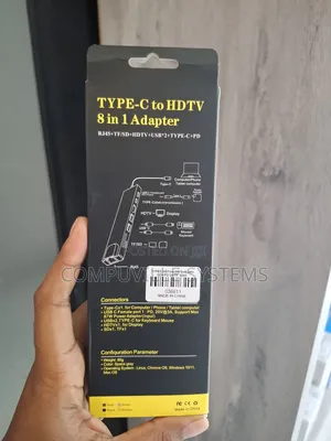Type-C to HDTV 8 in 1 Adapter