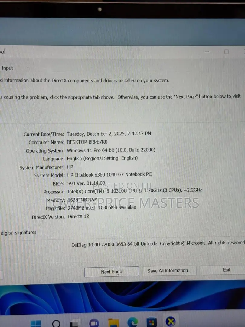 New Laptop HP EliteBook X360 1040 G7 16GB Intel Core I5 SSD 256GB