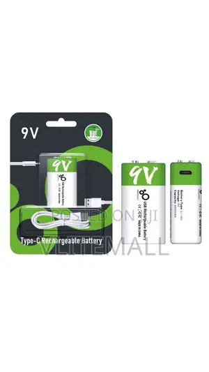Type C 9v X 2 Rechargeable Battery