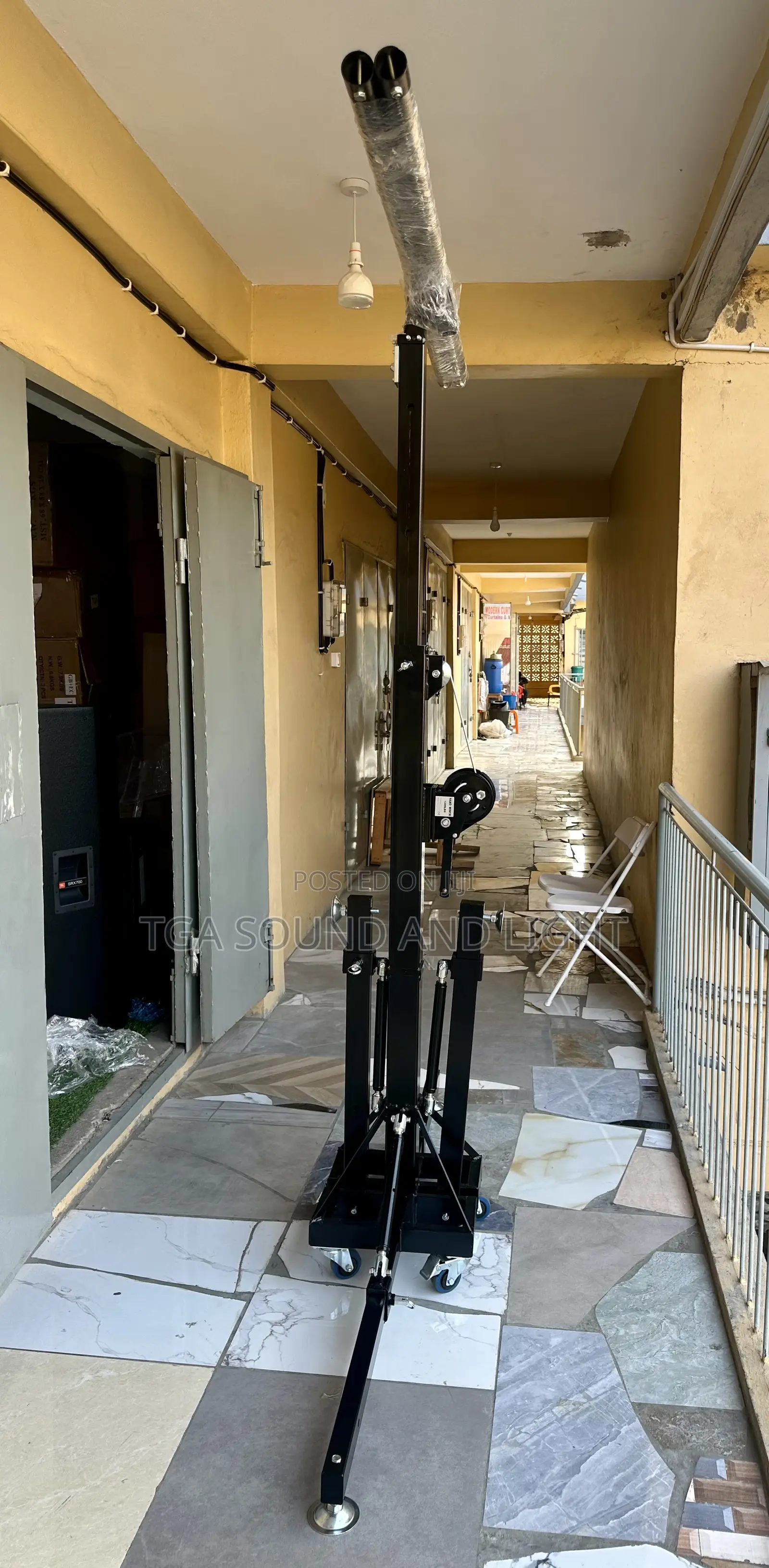 Double T-Bar Stand for Stage Lights.