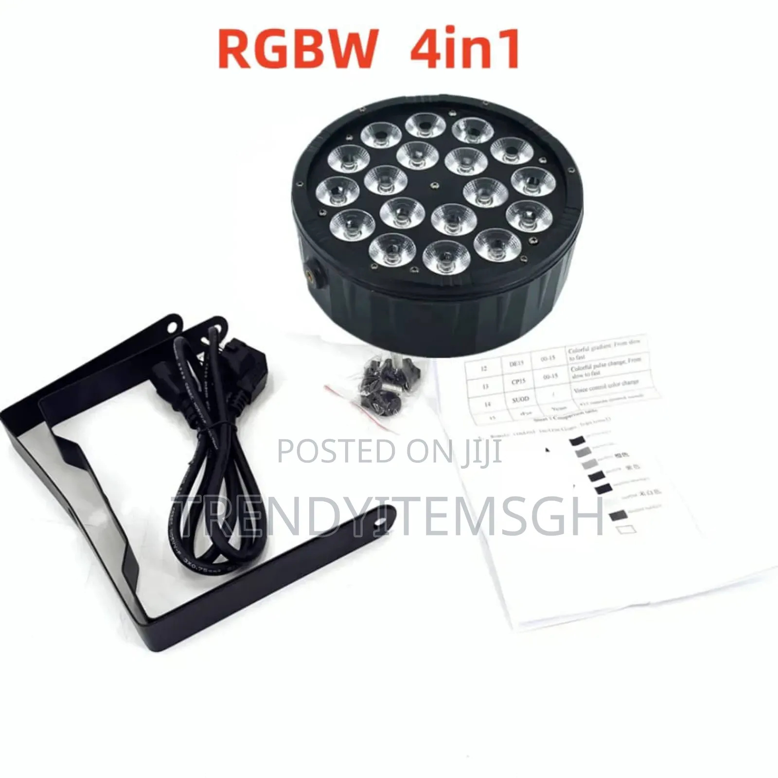 18pcs 6in1 RGBW Flat Led Par Light