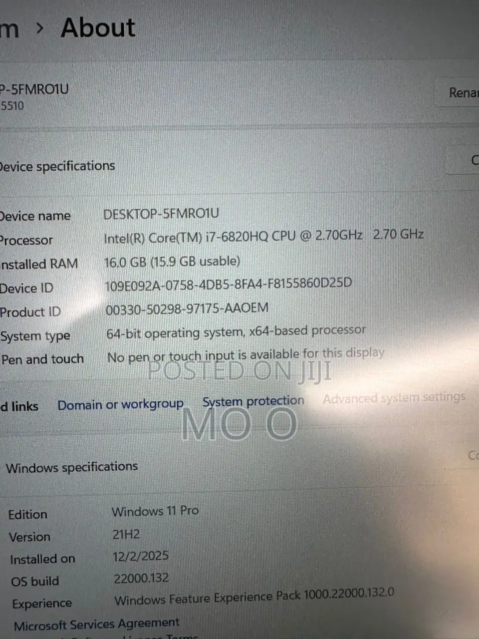 Laptop Dell Precision 15 5510 16GB Intel Core I7 SSD 512GB