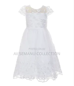Chantilly Place Little Girls Short Sleeve Sequin-Embellished Dress