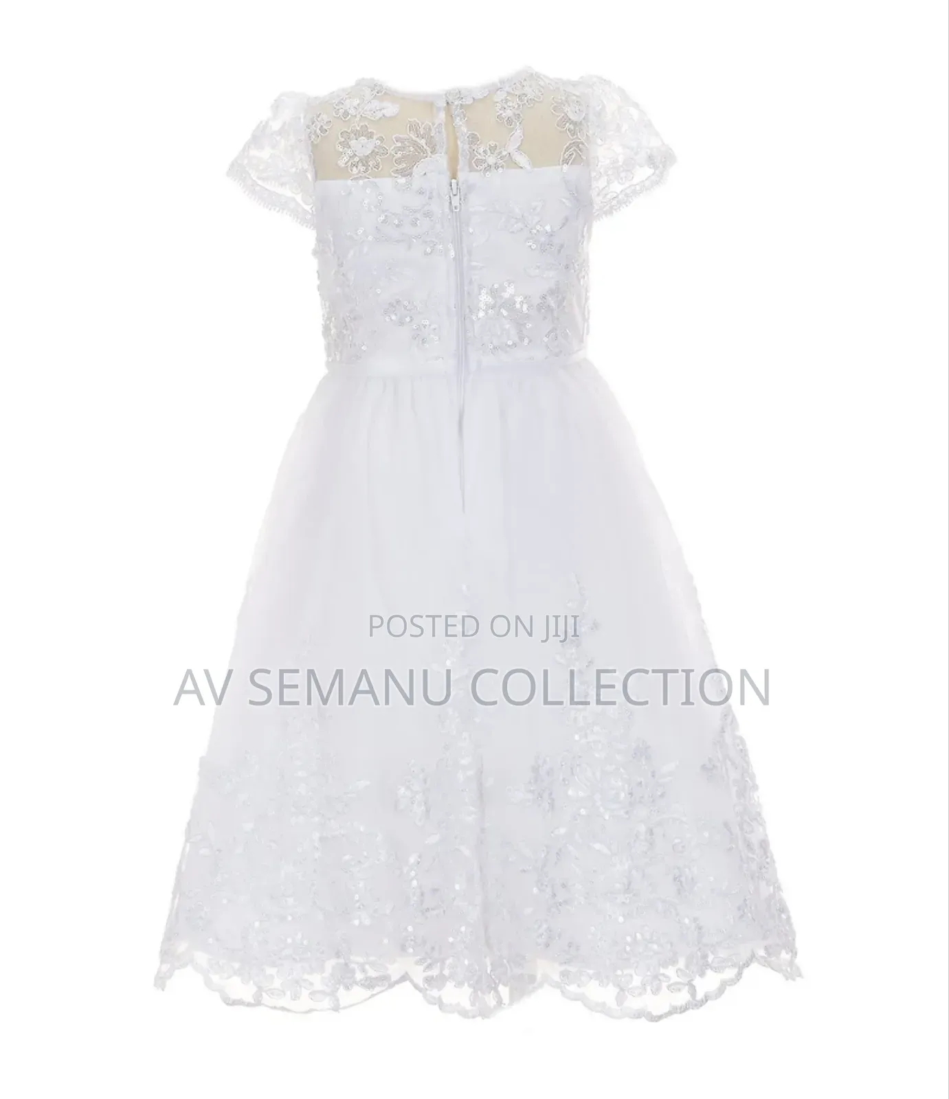 Chantilly Place Little Girls Short Sleeve Sequin-Embellished Dress