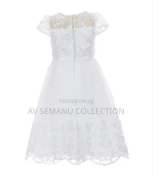 Chantilly Place Little Girls Short Sleeve Sequin-Embellished Dress
