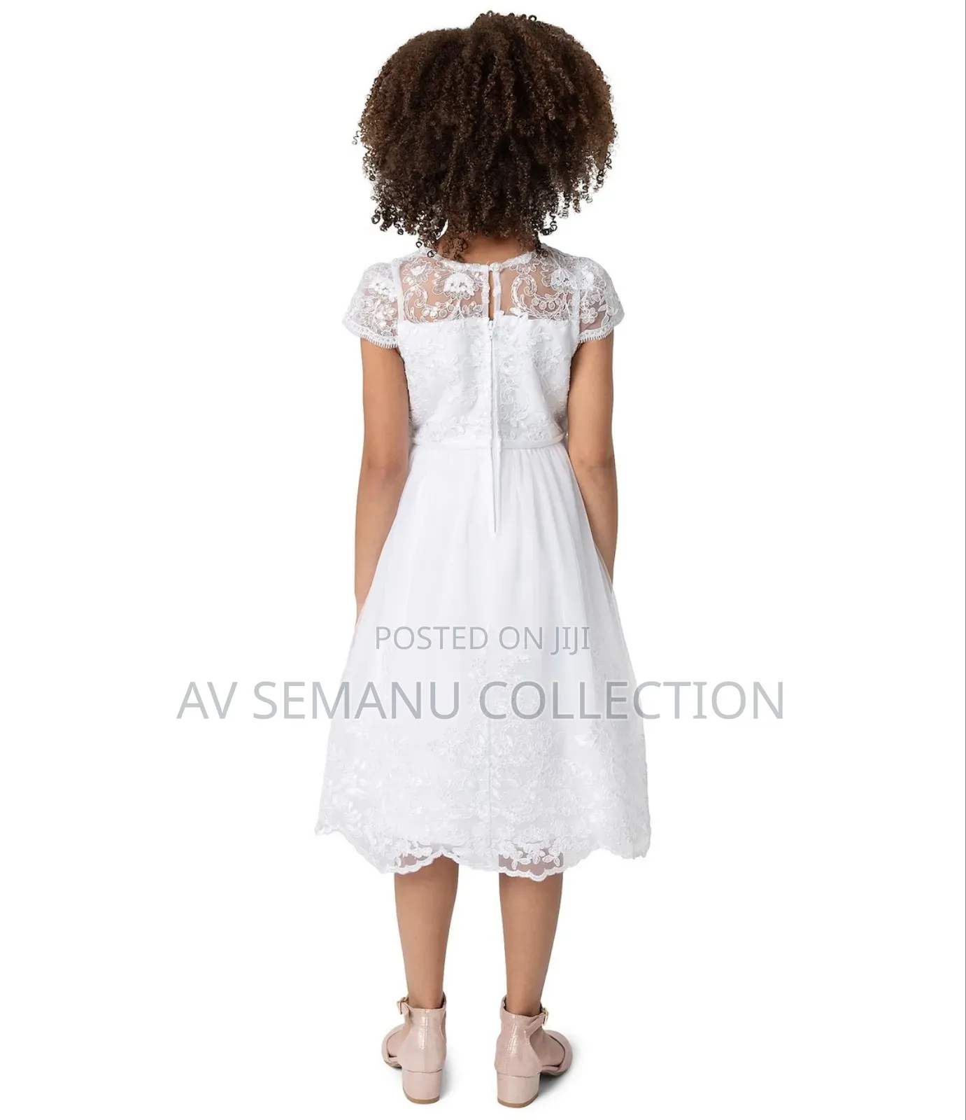 Chantilly Place Little Girls Short Sleeve Sequin-Embellished Dress