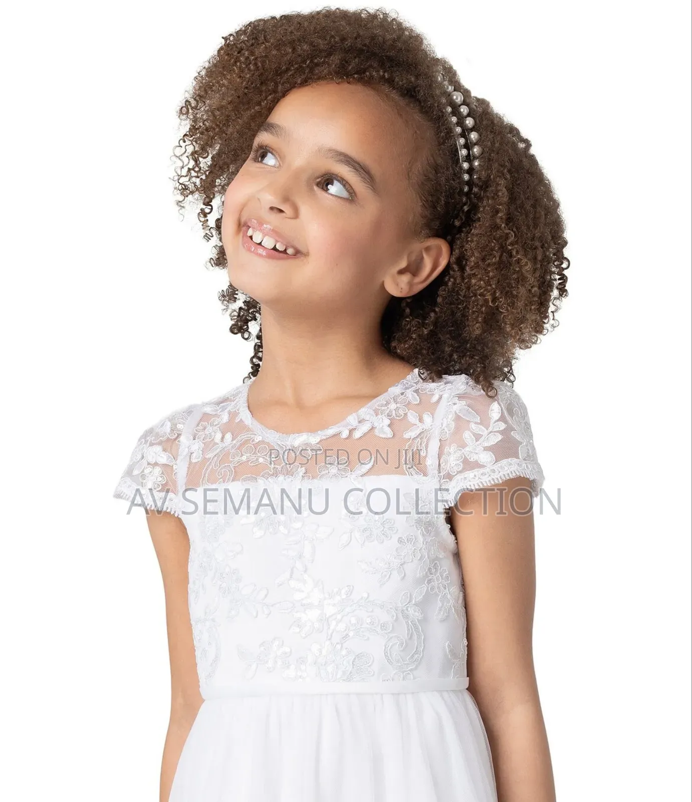Chantilly Place Little Girls Short Sleeve Sequin-Embellished Dress