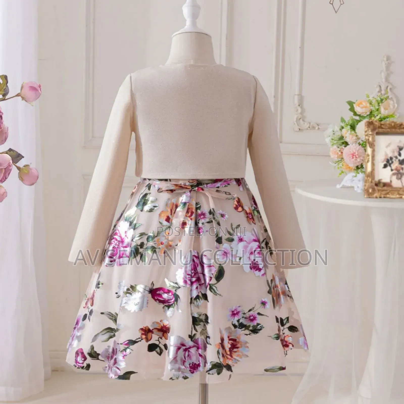 Weet Heat Rose Girls Dress With Jacket