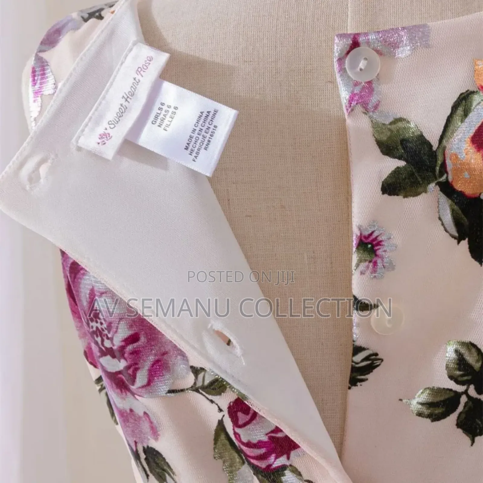 Weet Heat Rose Girls Dress With Jacket
