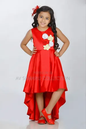 Simple Red Party Wear Dress