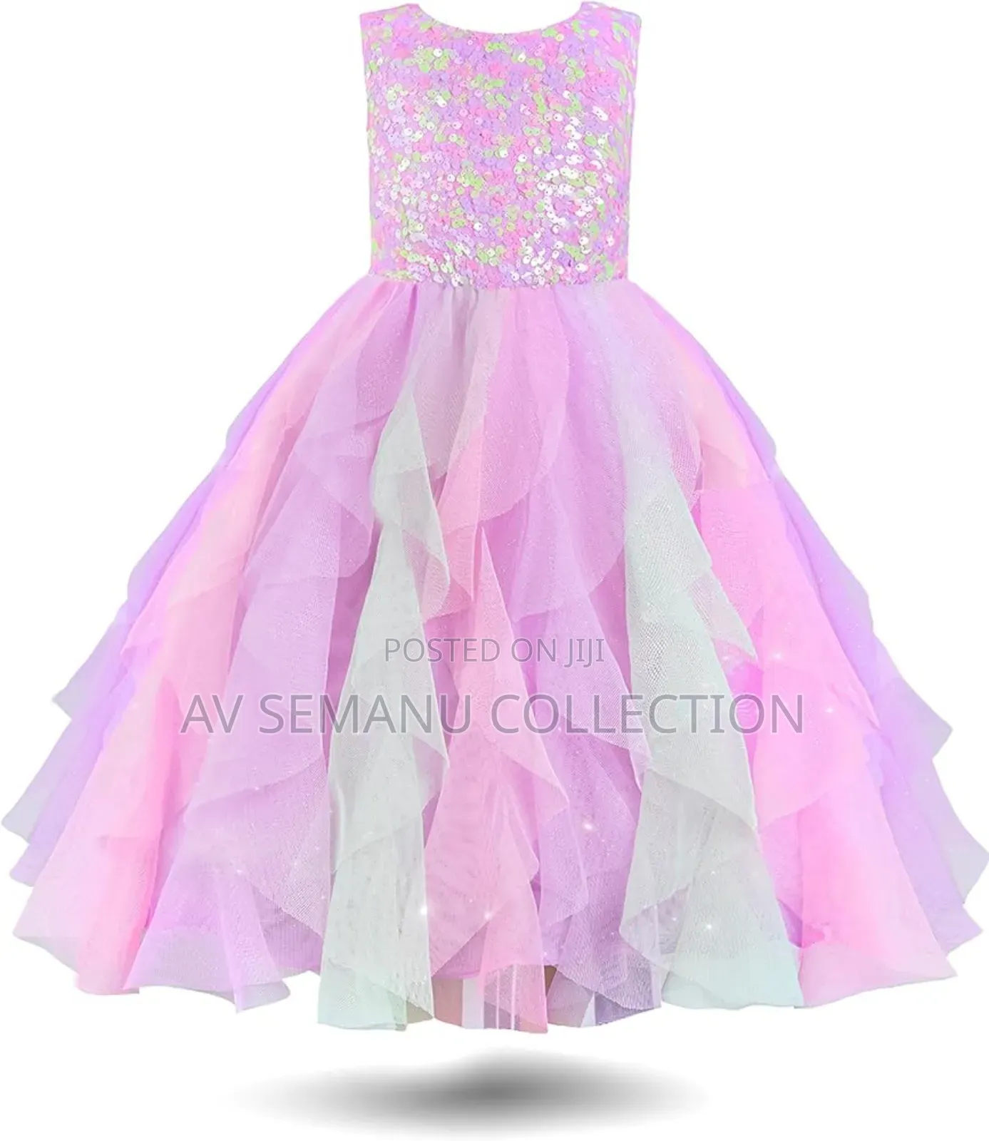Rainbow Dress for Girls Easter Spring Lace Tulle Mesh Grils