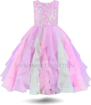 Rainbow Dress for Girls Easter Spring Lace Tulle Mesh Grils