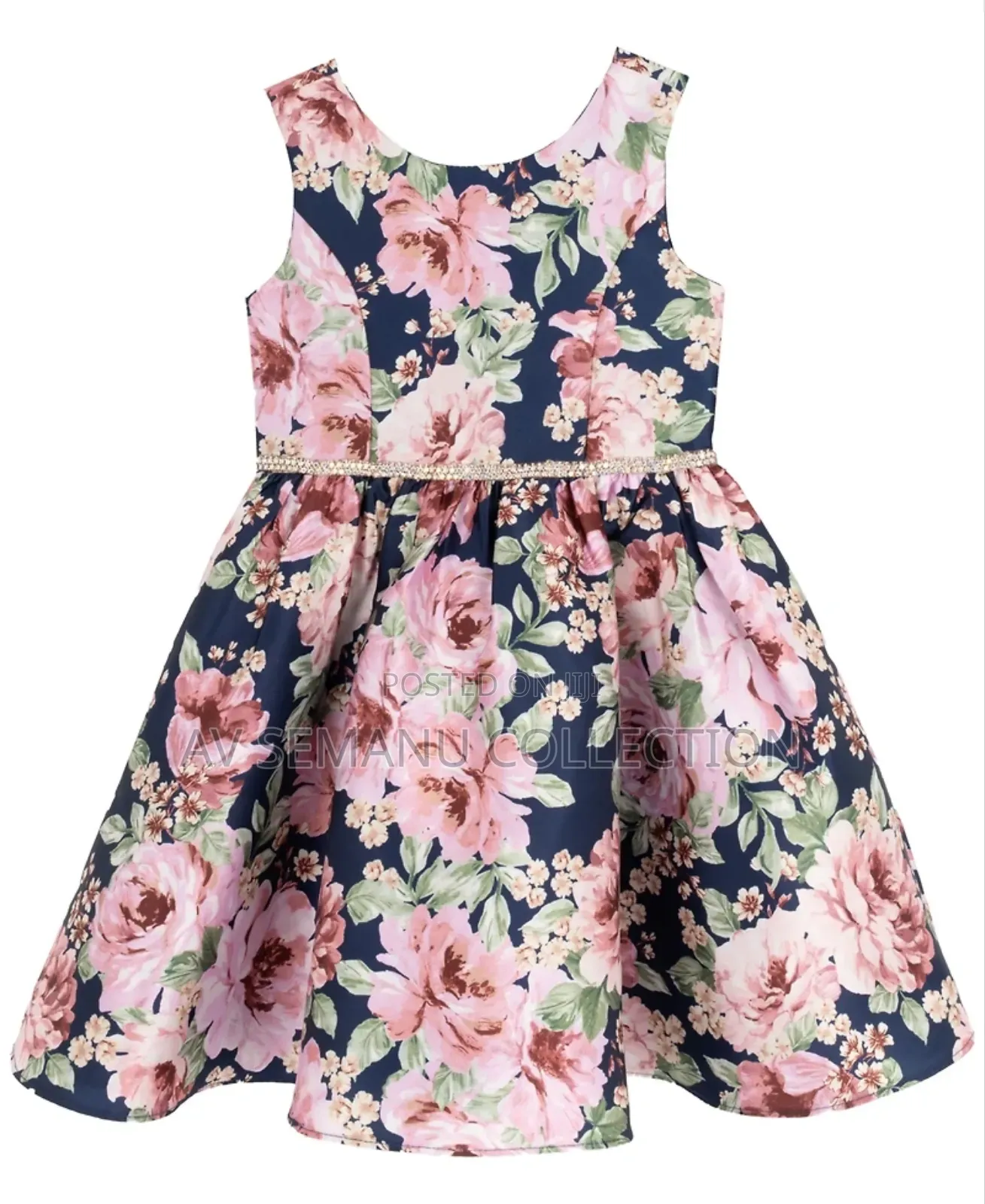 Shop Rare Editions Toddler and Little Girls Mikado Printed Fit Flare