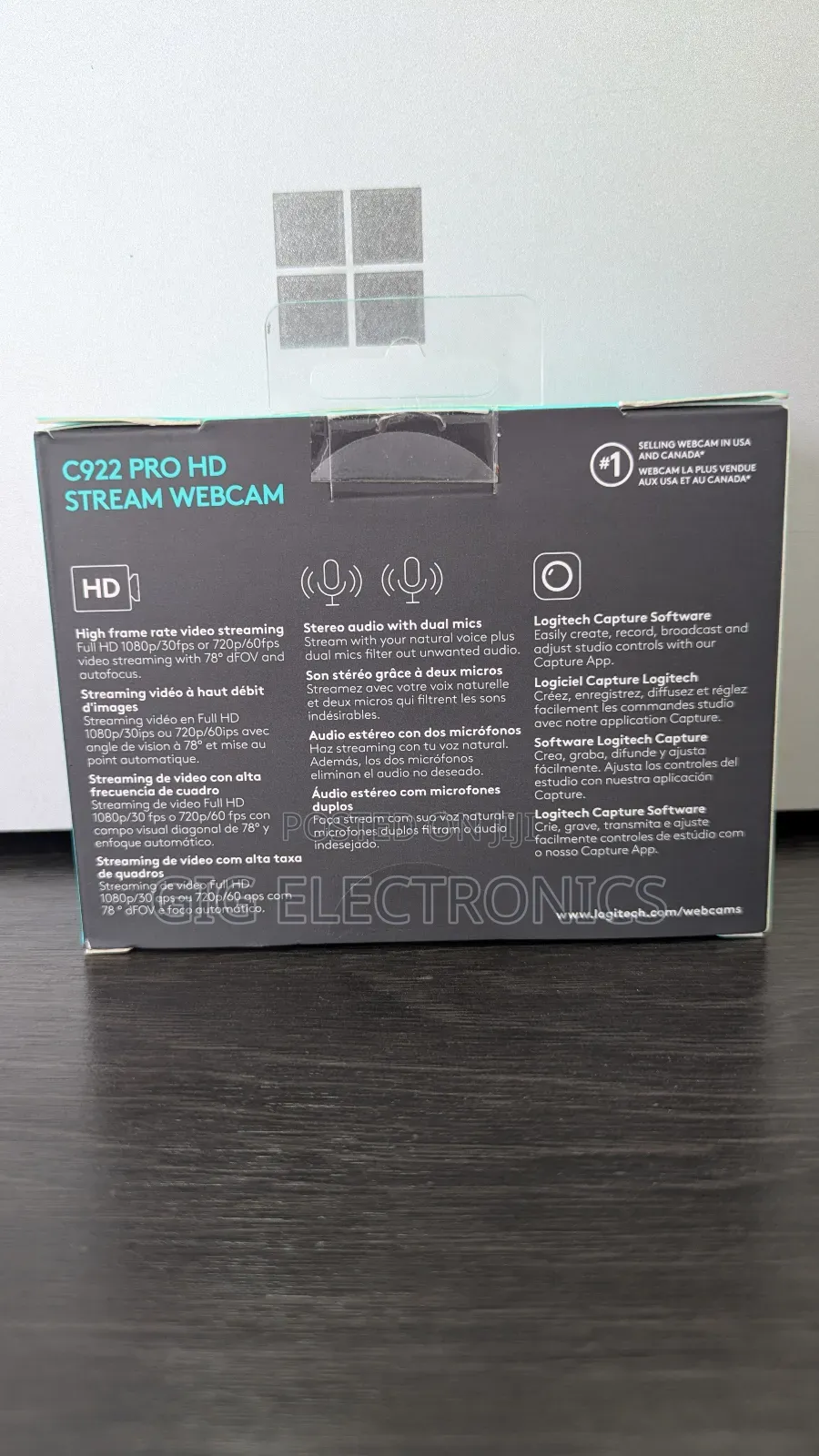 Logitech C922 Pro Hd Stream Webcam + Tripod