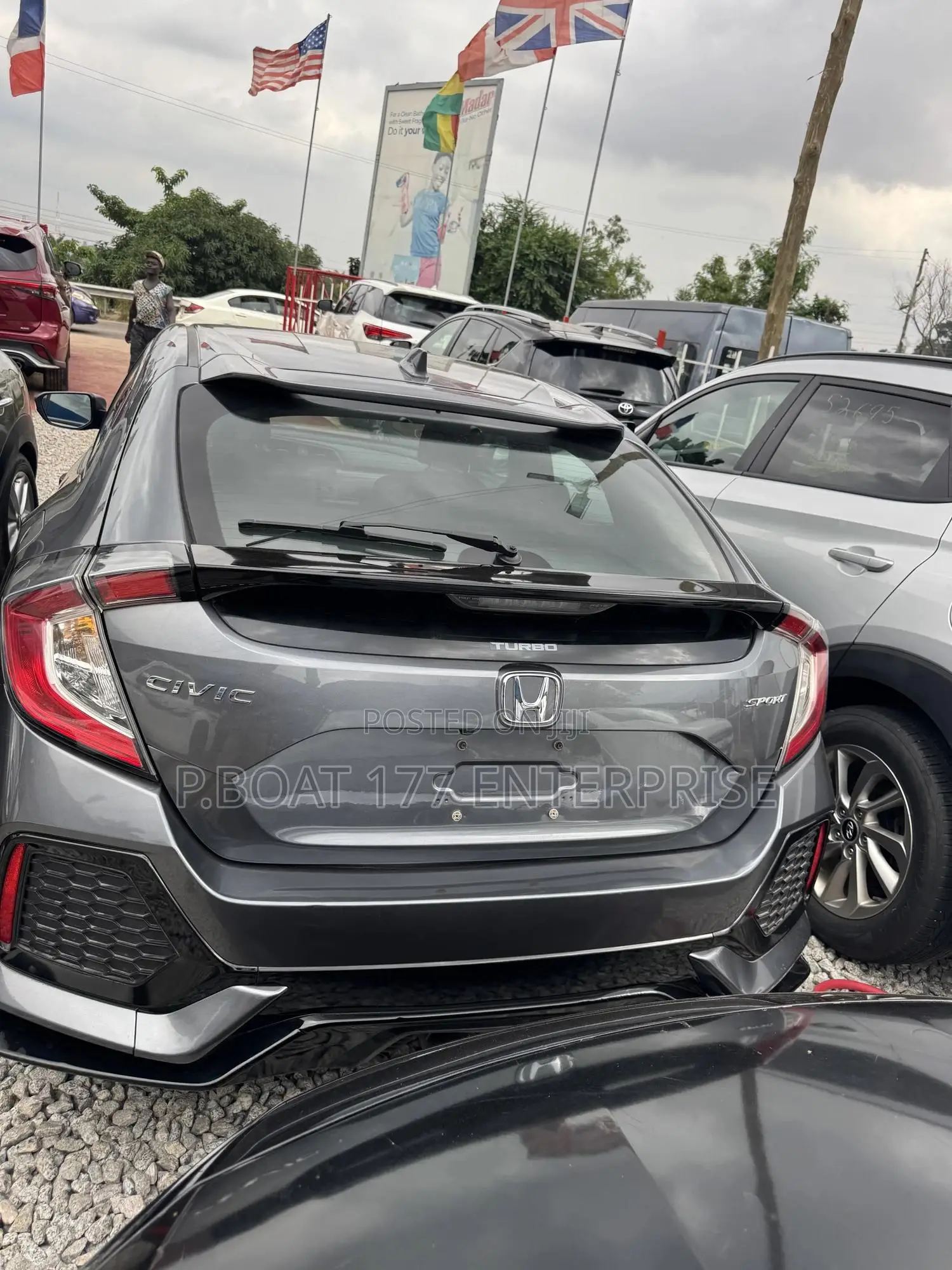 Honda Civic EX-L w/Navi Hatchback 2018 Gray