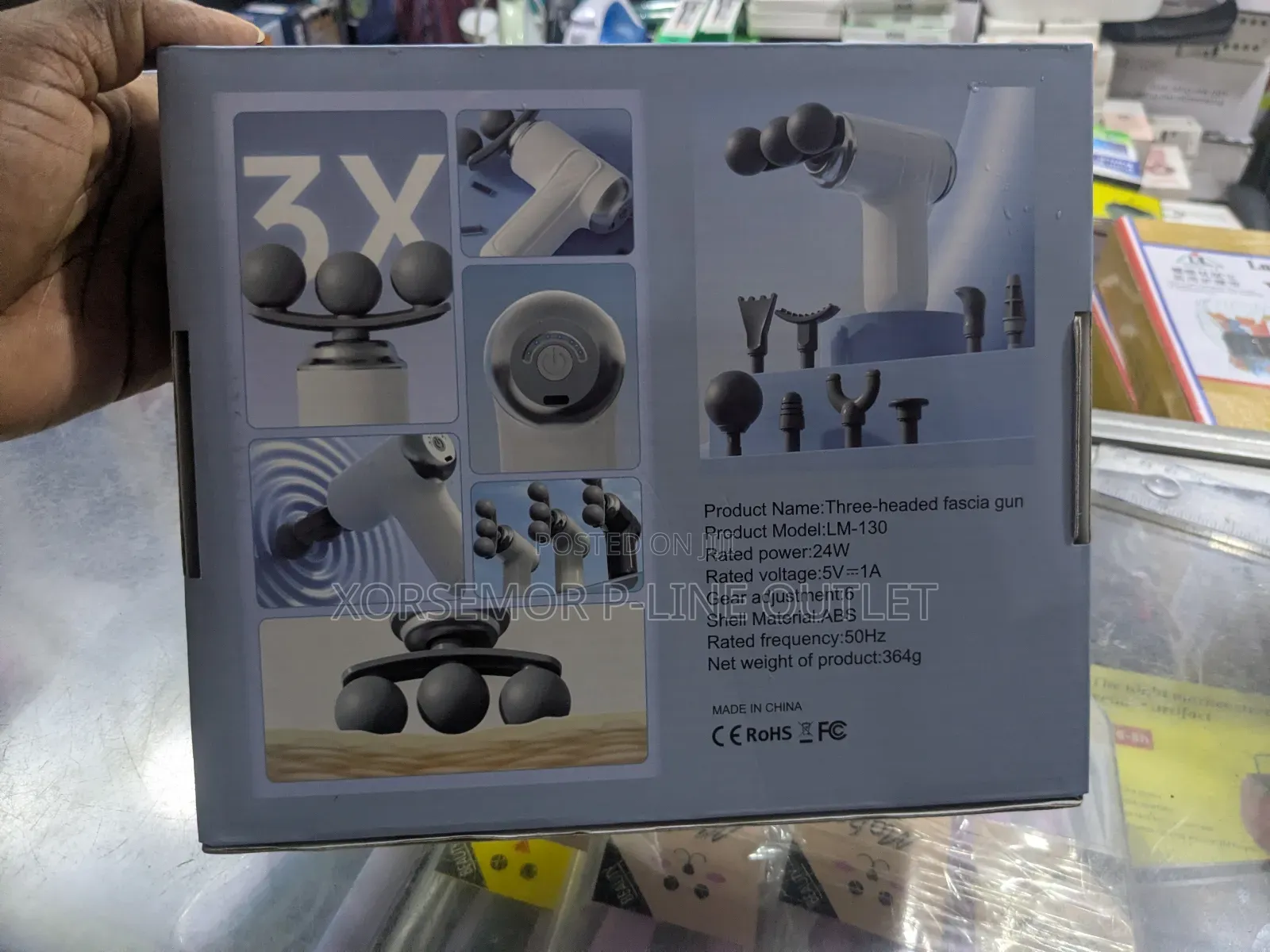 3 Headed Body Massager