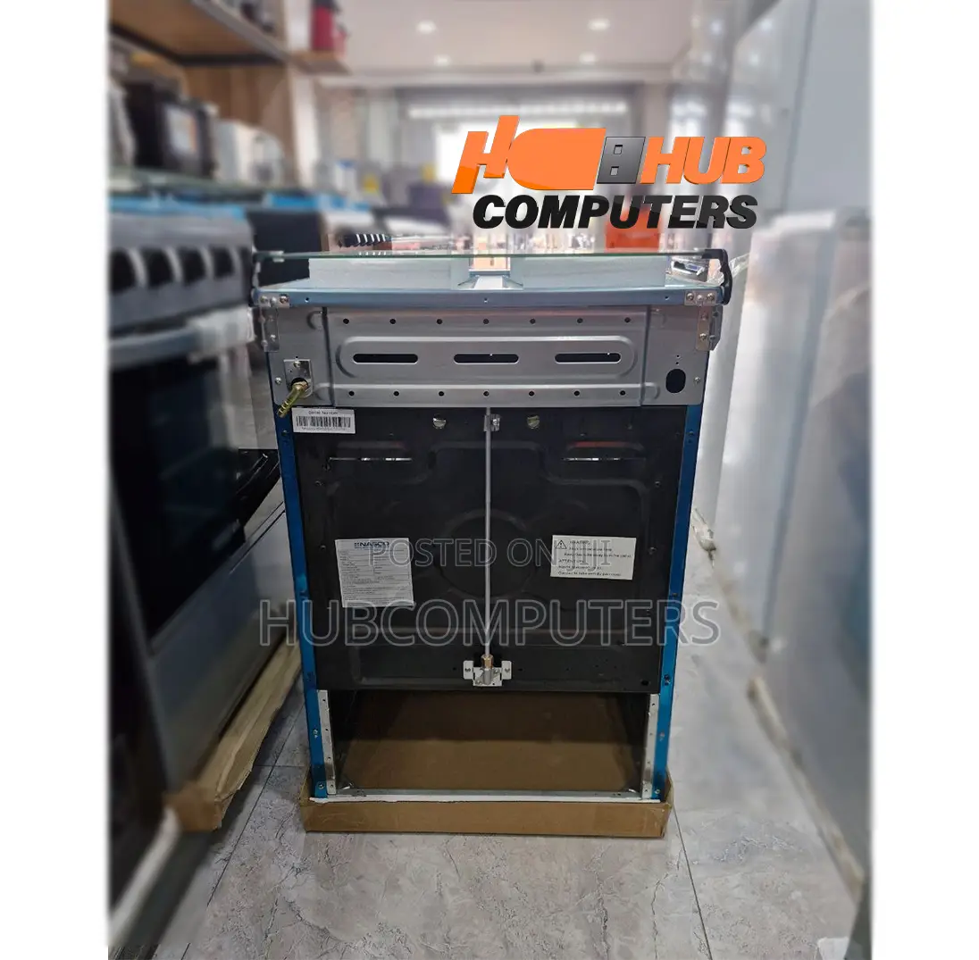 Nasco-Nasgc-50x50sct Z Gas Cooker 4 Burner 50x50cm Silver Oven