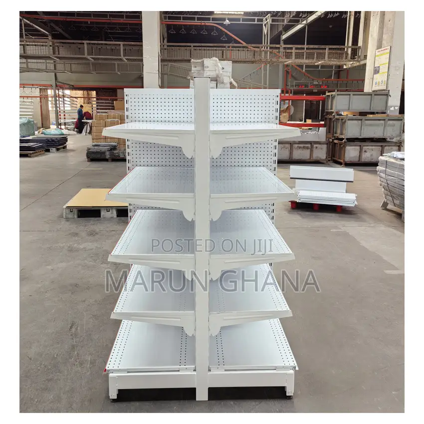 Double Sided End Unit Supermarket Shelves for Retail Store Gondola