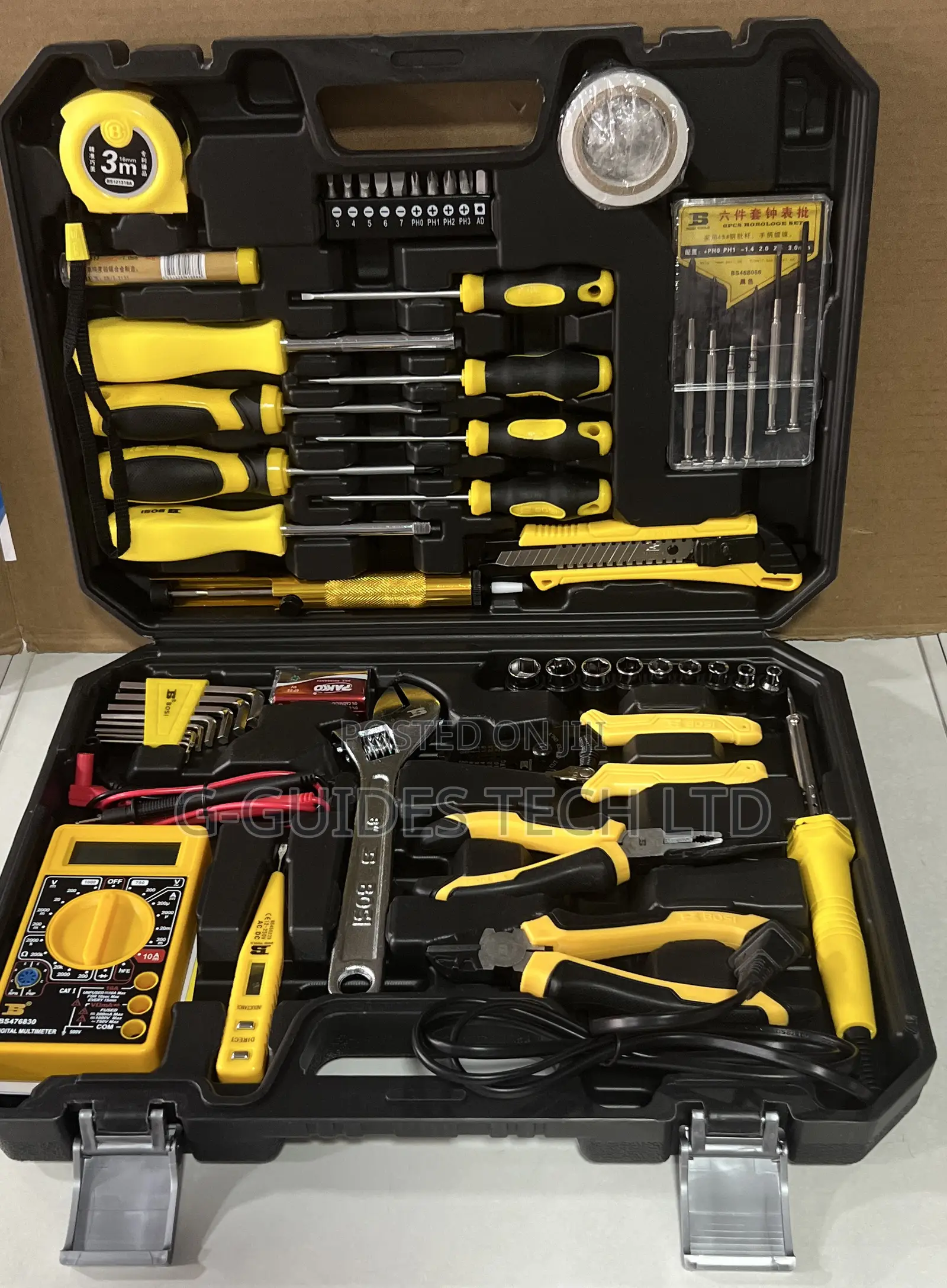 Bosi 53pcs Hardware Tool Kit , 53-piece Tele-communication Tool Set