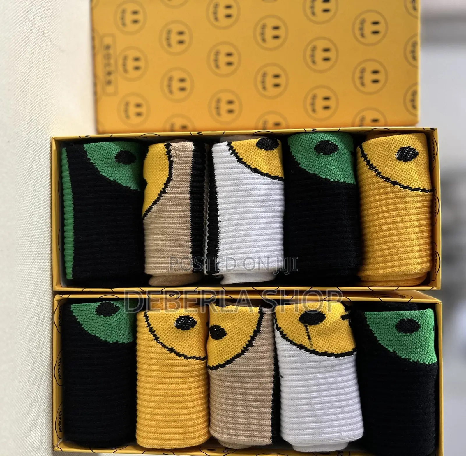 Unisex Branded Socks—5pairs Per Box