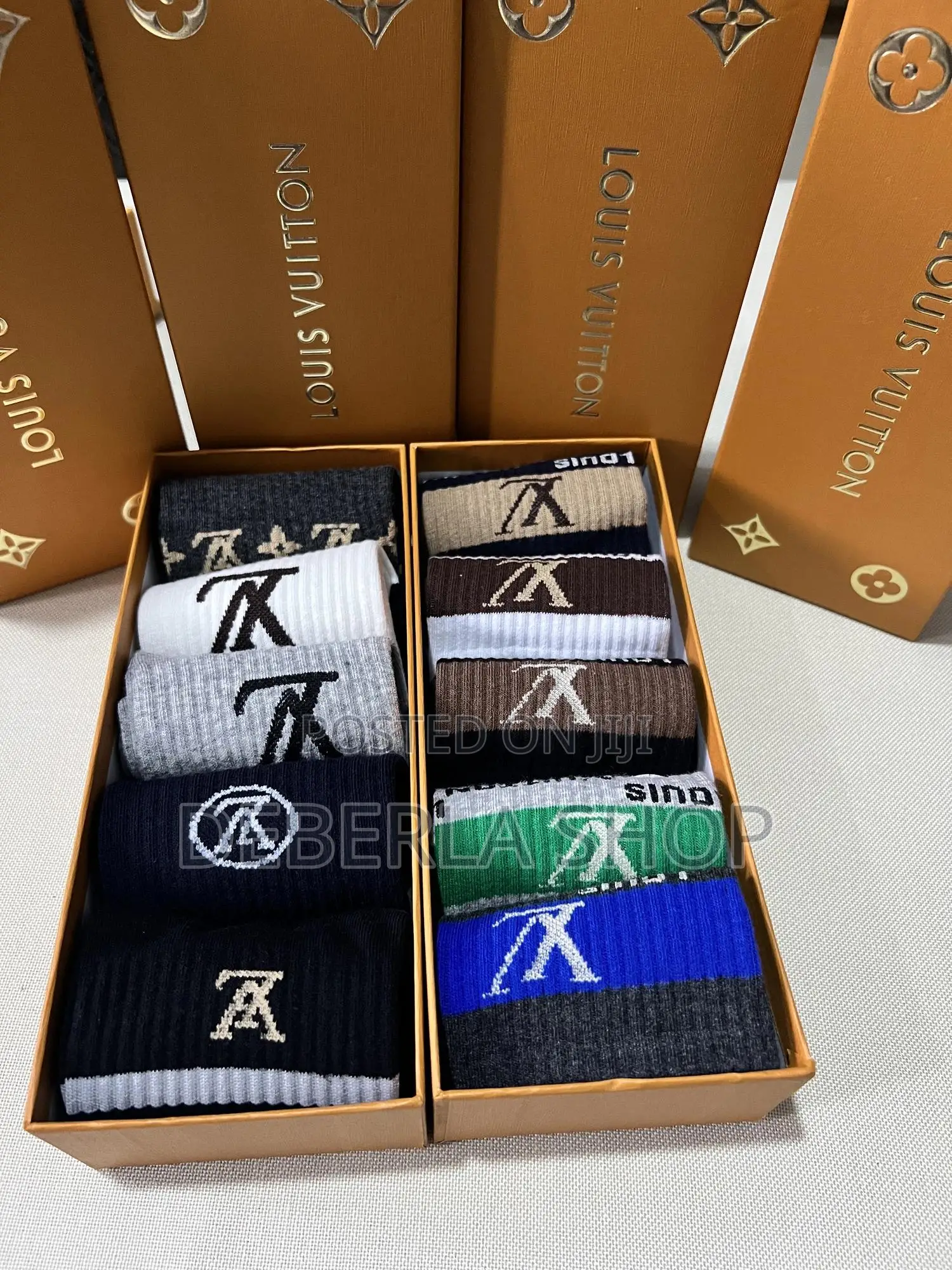 Unisex Branded Socks—5pairs Per Box