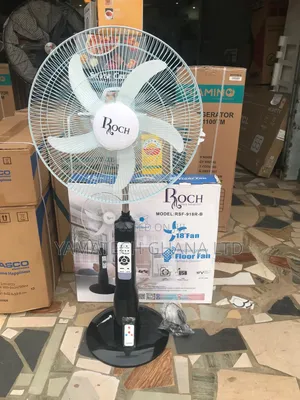 Original Roch Rechargeable Standing Fan With Remote Control