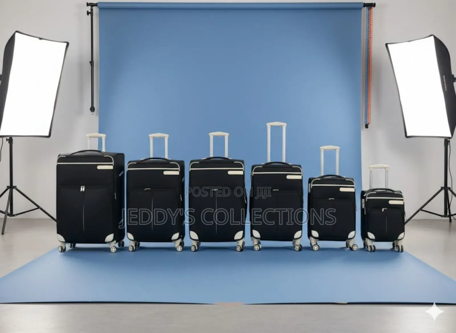 32"29"27"24"20"17inches 6in1 Double Zip Unisex Trolley Luggages