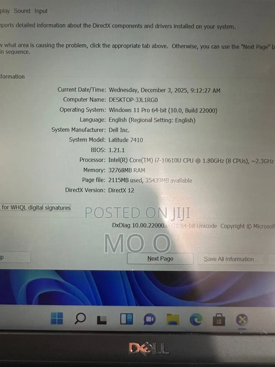 Laptop Dell Latitude 7410 32GB Intel Core I7 SSD 512GB