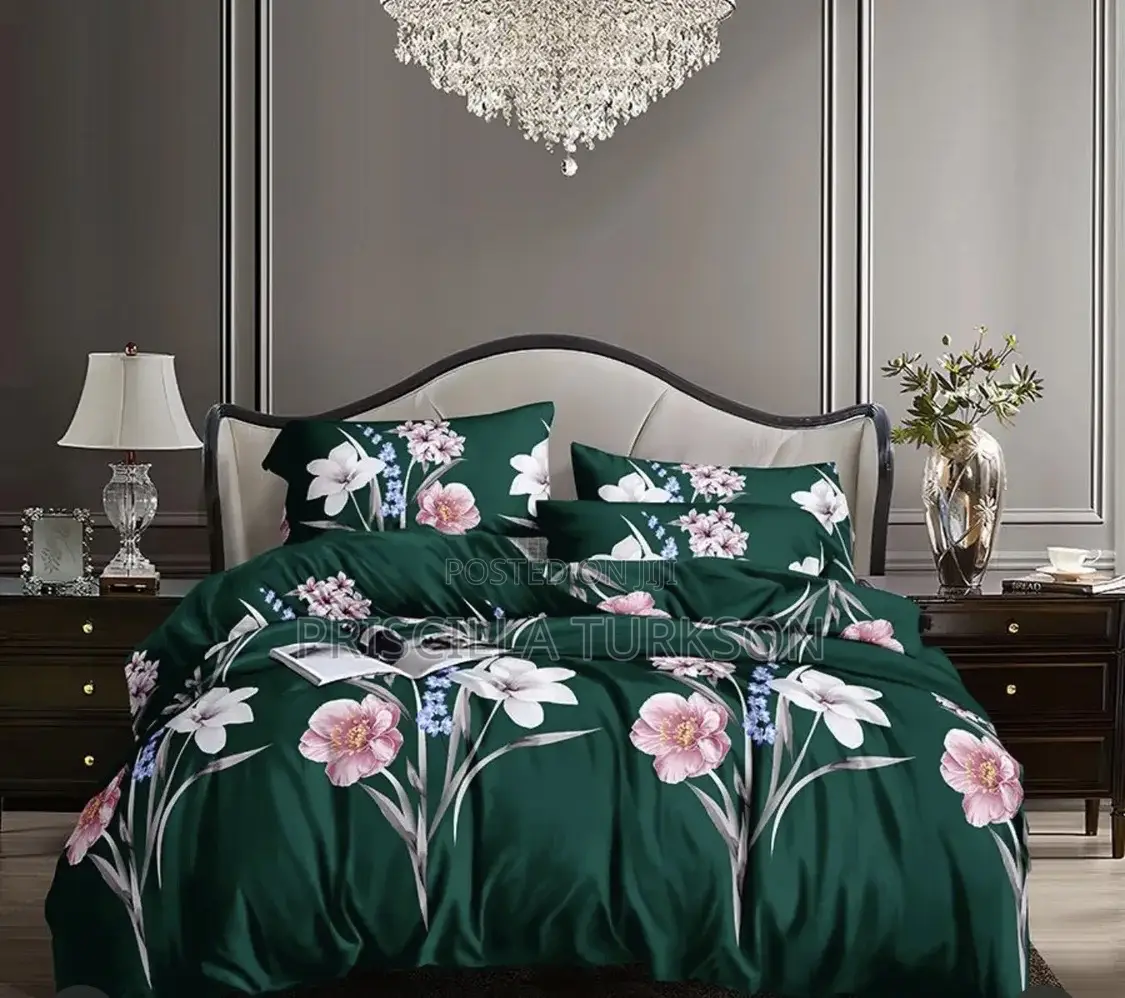Multicolored Bedsheet and Pillow Cases